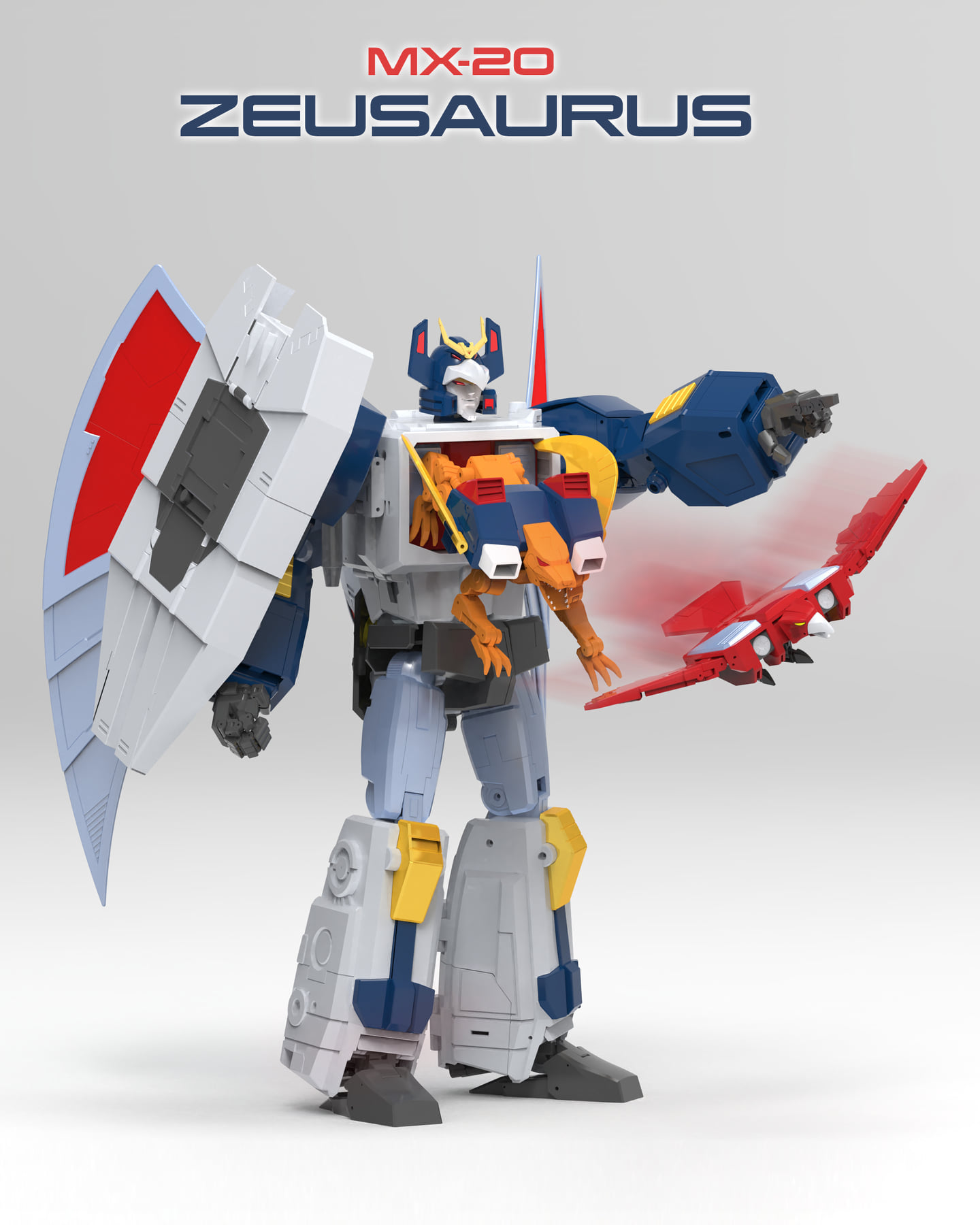 X-Transbots Toys MX-20 Zeusaurus (Deathsaurus) Official Color Images